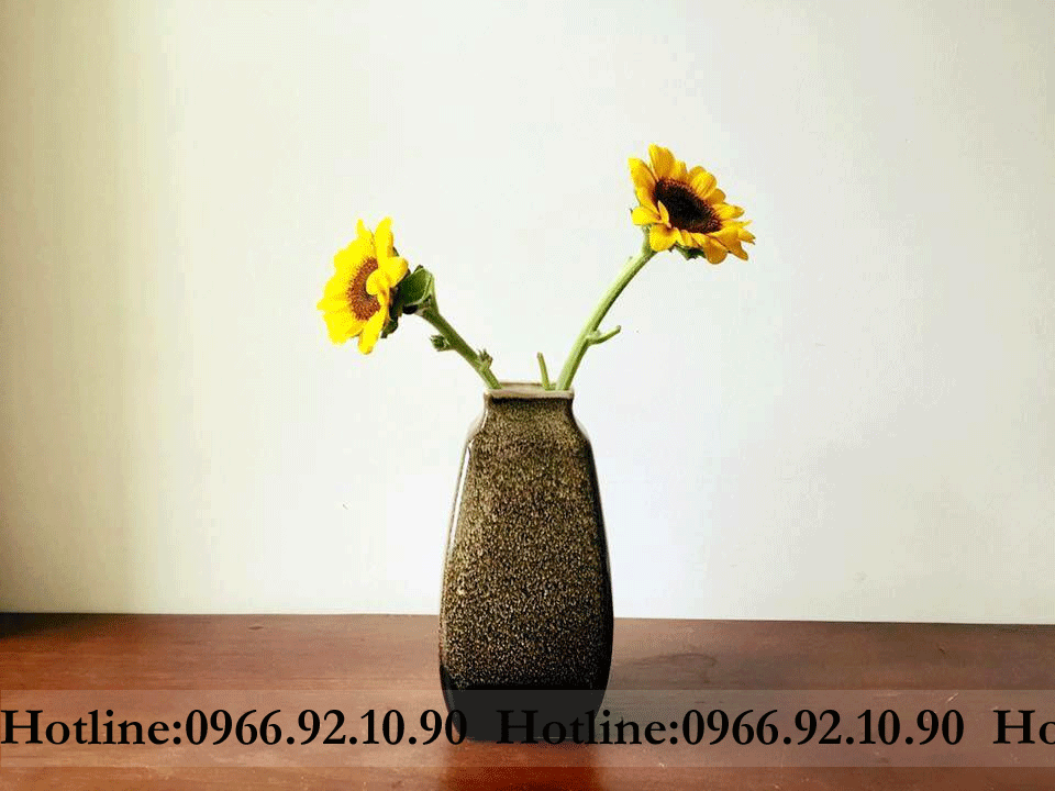 Lọ giỏ cua men gấm cao cấp trang trí đẹp Bát Tràng 