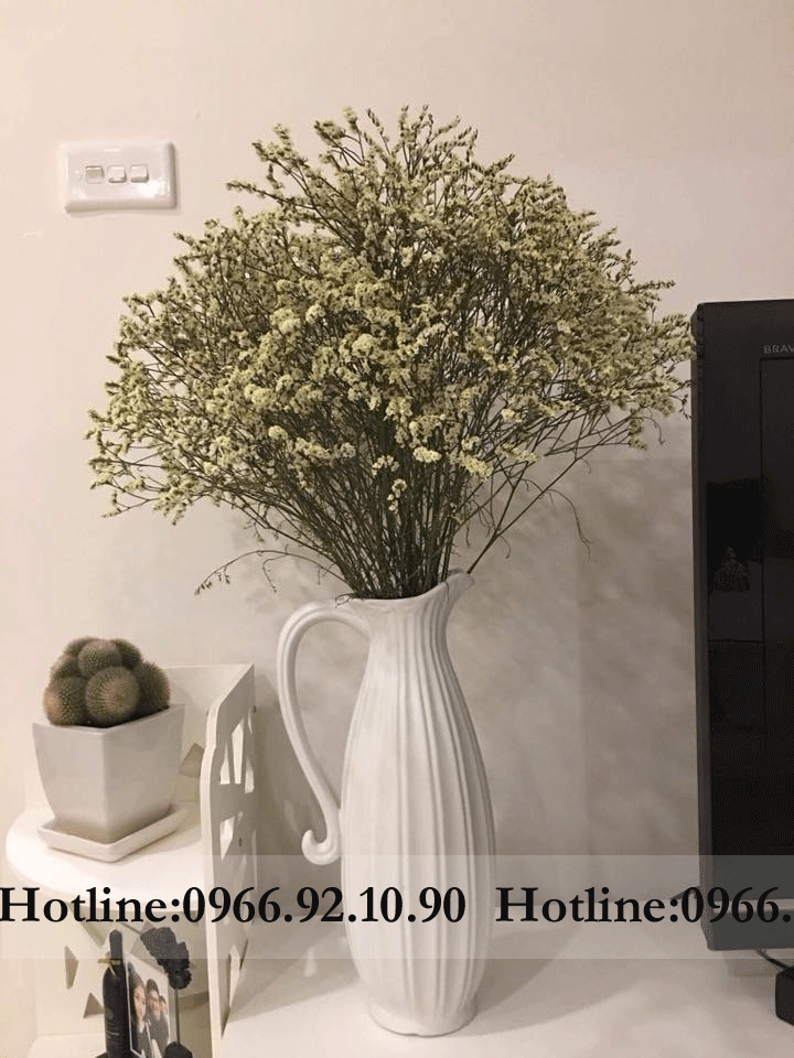 Bình sữa cắm hoa cổ cao H35cm Gốm sứ Bát Tràng Nội thất sang trọng Đẹp tinh tế