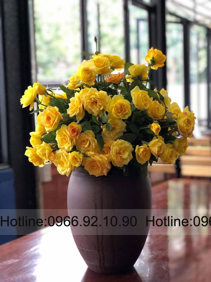 Chum sành đất nung Bát Tràng cắm hoa cao cấp H36cm D26cm