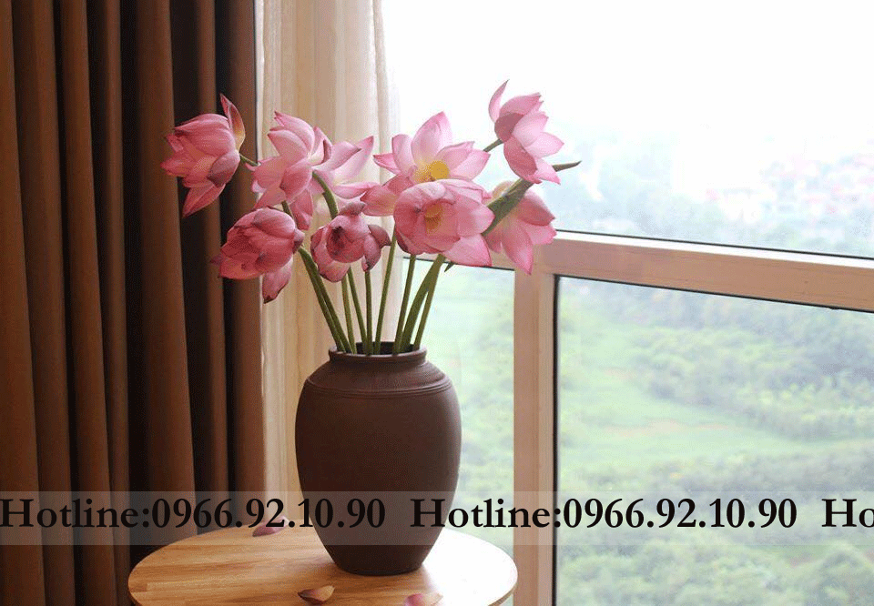 Chum sành đất nung Bát Tràng cắm hoa cao cấp H36cm D26cm