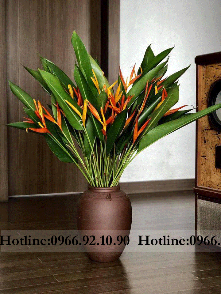 Chum sành đất nung Bát Tràng cắm hoa cao cấp H36cm D26cm