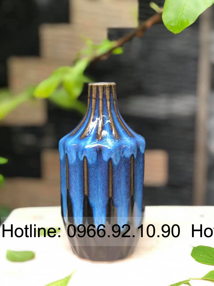 Set bình hoa men kính 3 bình Decor MK03 sang trọng trang trí phòng