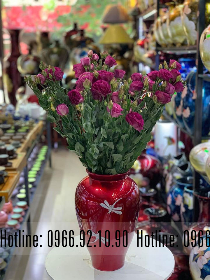 Vò Gốm Sơn Mài Bát Tràng Cao Cấp 30cm Sang Trọng Quà Tặng Ý Nghĩa