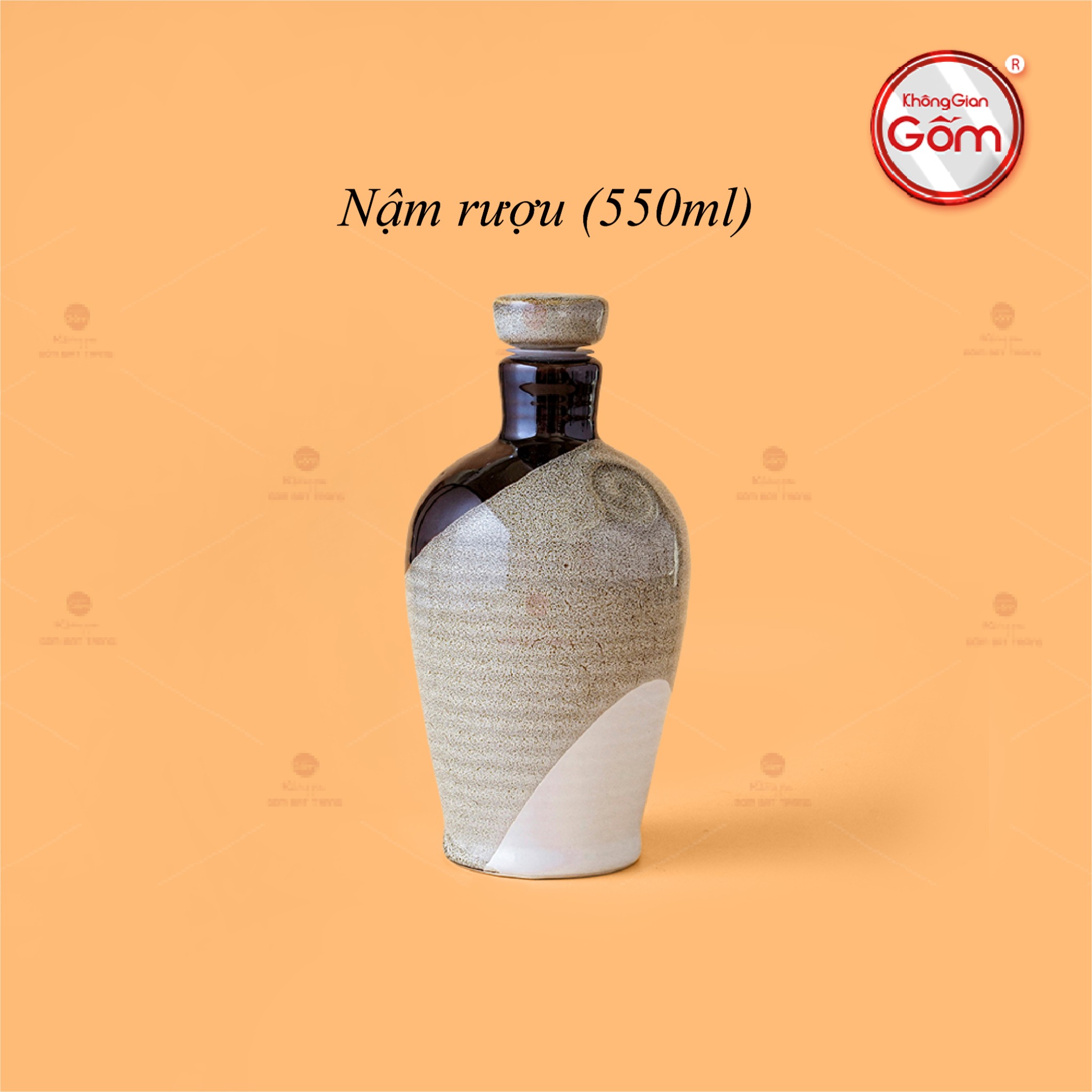 Nậm Rượu Ba Màu Sứ Cao Cấp Bền Màu Đẹp Quà Tặng Sang Trọng 