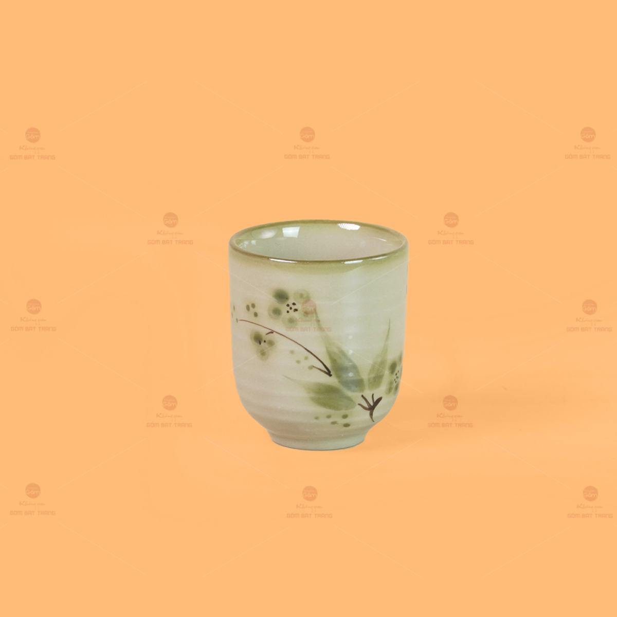 Cốc Uống Trà Gốm Sứ Chuồn Trúc Sang Trọng Quà Tặng Độc Đáo 