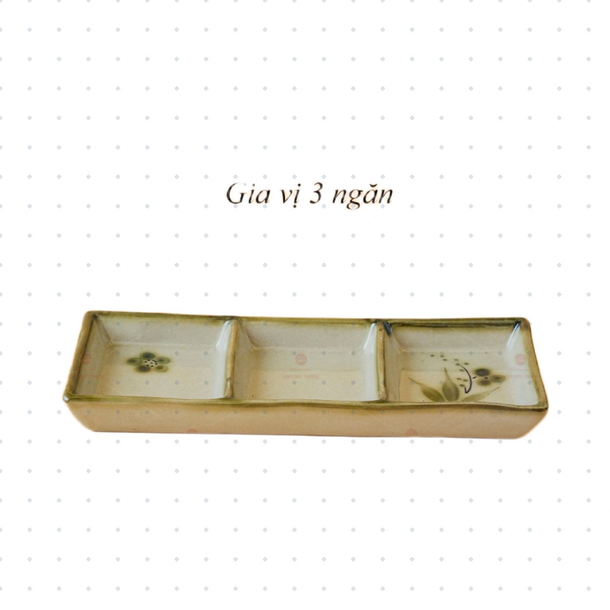Gia Vị 3 Ngăn Sứ Hoa Đào Chuồn Đẹp Sang Quà Tặng Ý Nghĩa 