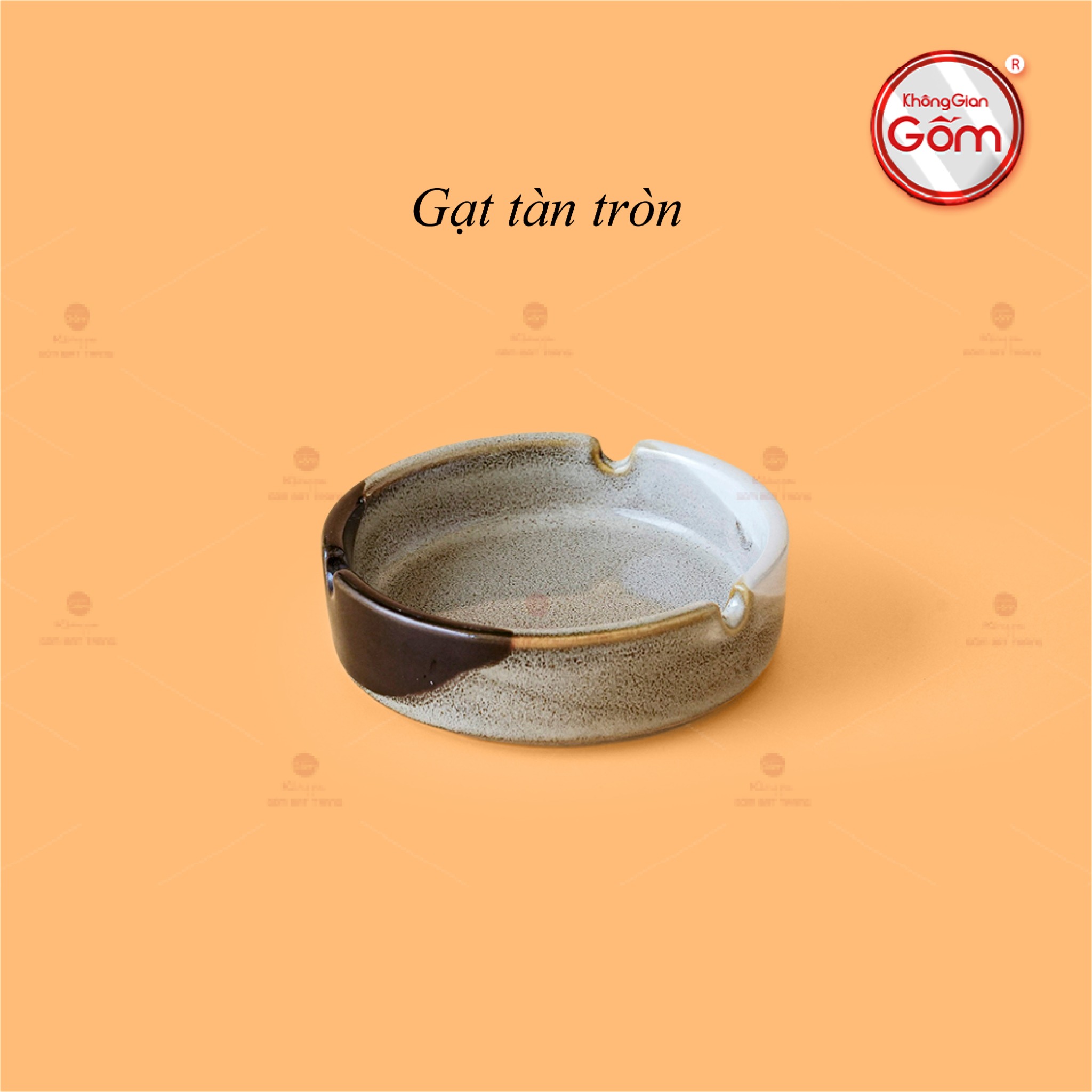 Gạt tàn gốm sứ ba màu cao cấp tiện lợi bền đẹp quà tặng độc đáo 