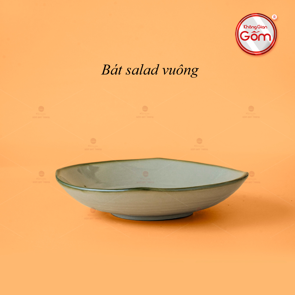 Bát Salad Vuông Hoa Đào Chuồn Sứ Cao Cấp Đẹp Bền Giá Tốt 