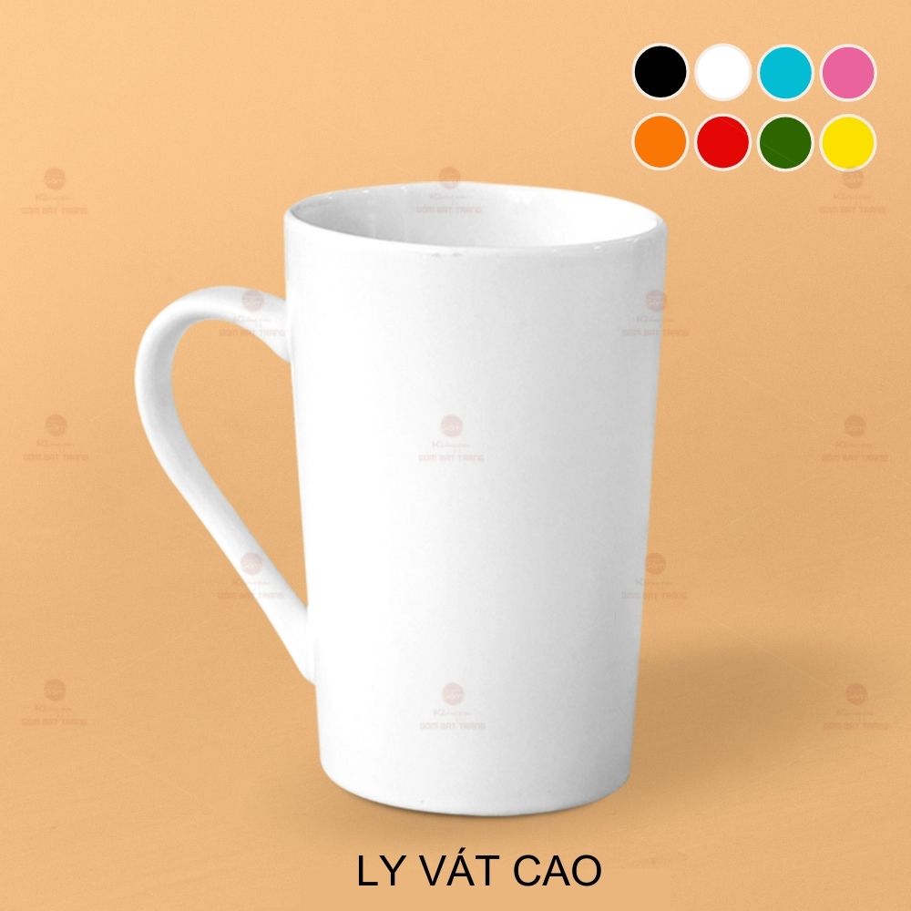 Ly Vát Cao Sứ Bát Tràng 360ml An Toàn Quà Tặng Sang Trọng 
