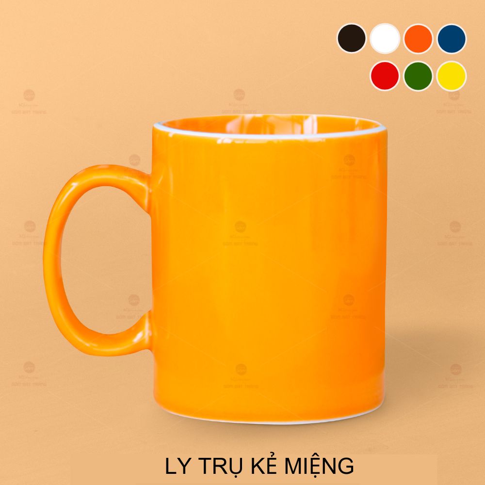 Ly Trụ Kẻ Miệng Sứ Bát Tràng 350ml Siêu Bền An Toàn 
