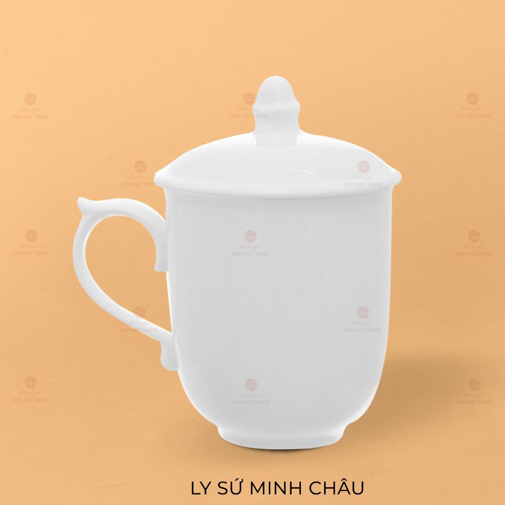 Ly Sứ Minh Châu Bát Tràng Cao Cấp Quà Tặng Sang Trọng 