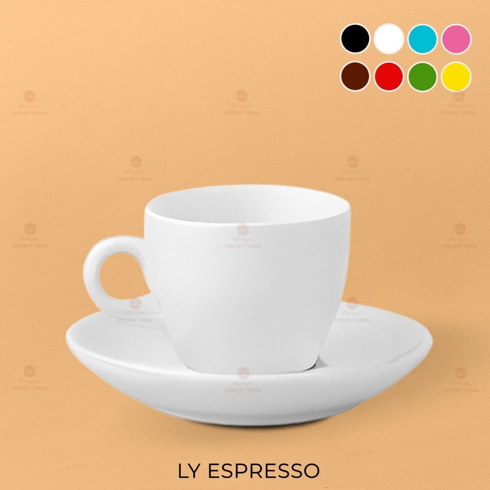 Ly Espresso Sứ Cao Cấp Bát Tràng Dung Tích Lớn Quà Tặng Ý Nghĩa 