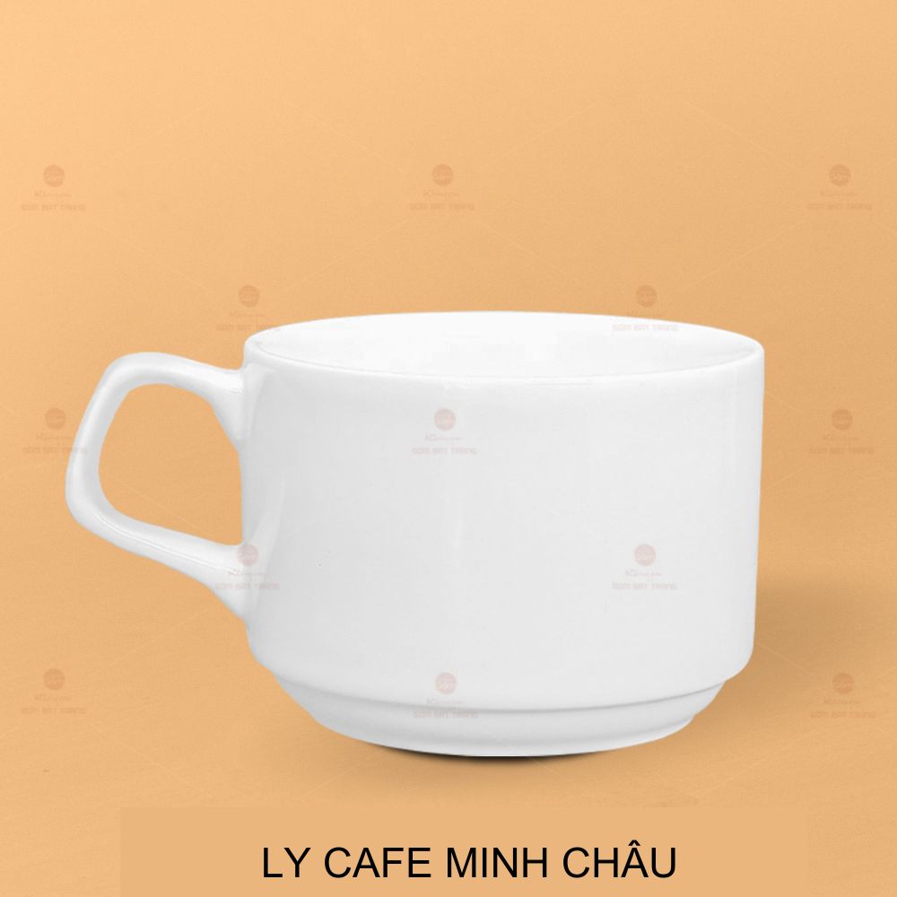 Ly Cà Phê Sứ Minh Châu Sứ Cao Cấp Bát Tràng Sang Trọng Giá Tốt 
