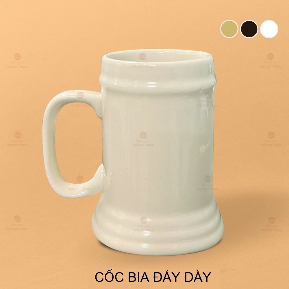 Cốc bia đáy dày chất lượng sứ cao cấp an toàn giá tốt 