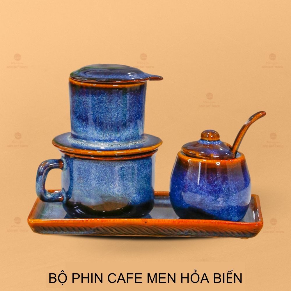 Bộ Phin Cafe Men Hỏa Biến Sứ Cao Cấp Quà Tặng Ý Nghĩa Giá Tốt 