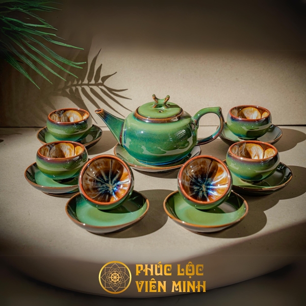 Bộ Ấm Chén Gốm Sứ Bát Tràng Cao Cấp Giá Tốt Tặng Quà 