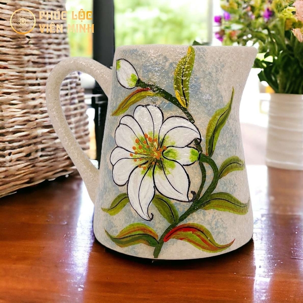 Bình Hoa Gốm Sứ Bát Tràng Cao Cấp Vẽ Tay Độc Bản Sang Trọng Giá Tốt 